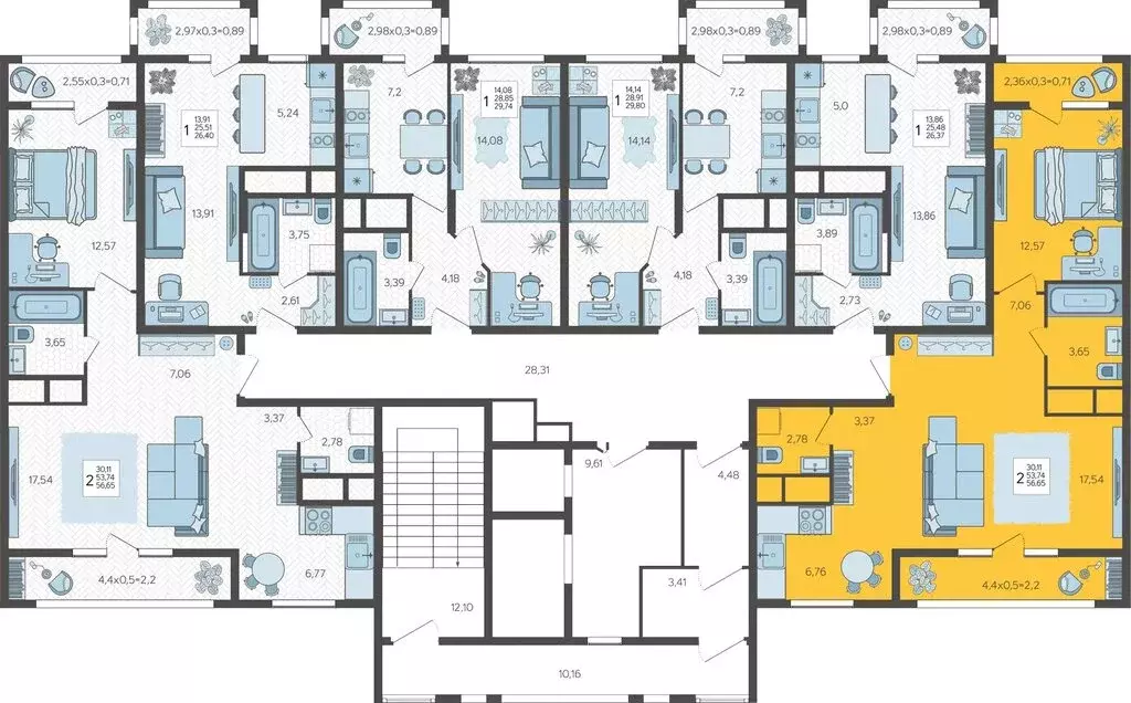 2-комнатная квартира: Краснодар, 3-я Трудовая улица, 1 (57.6 м) - Фото 1