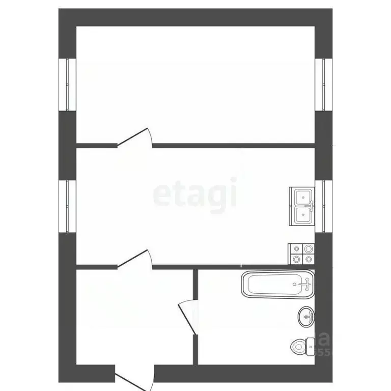 Дом в Костромская область, Кострома Московская ул., 2 (42 м) - Фото 2