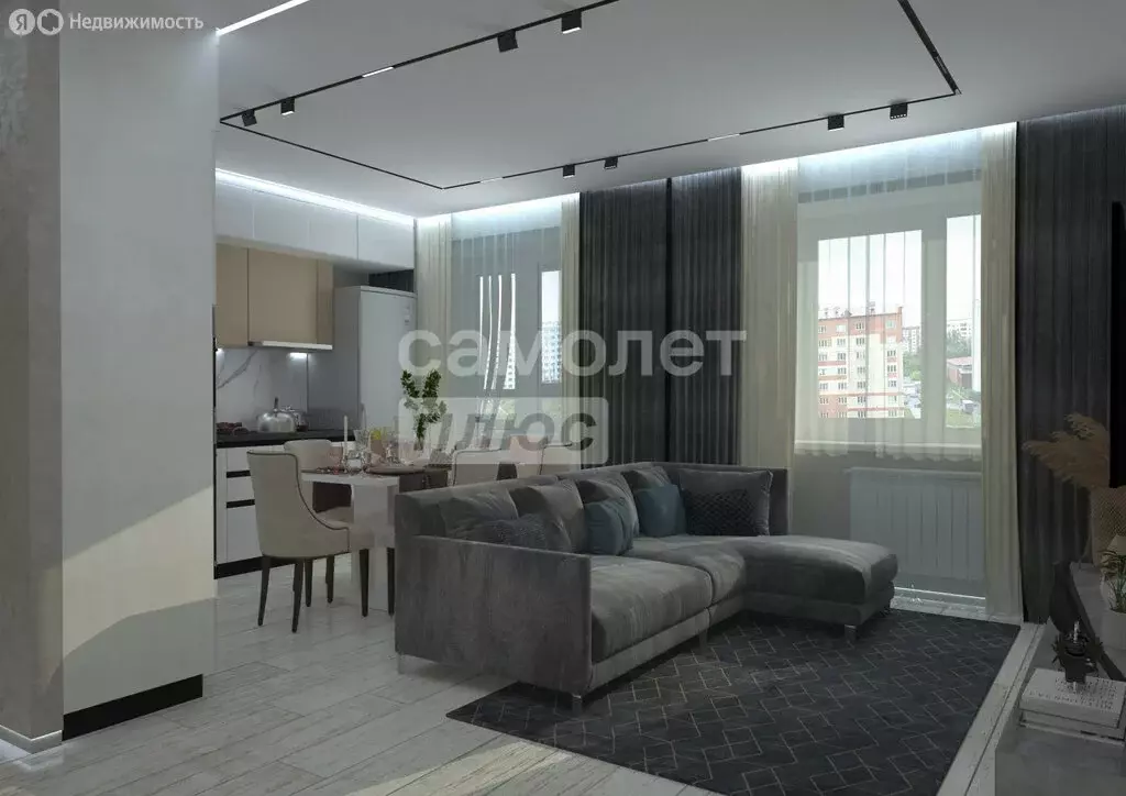 2-комнатная квартира: Омск, улица Малиновского, 16к1 (60 м) - Фото 1