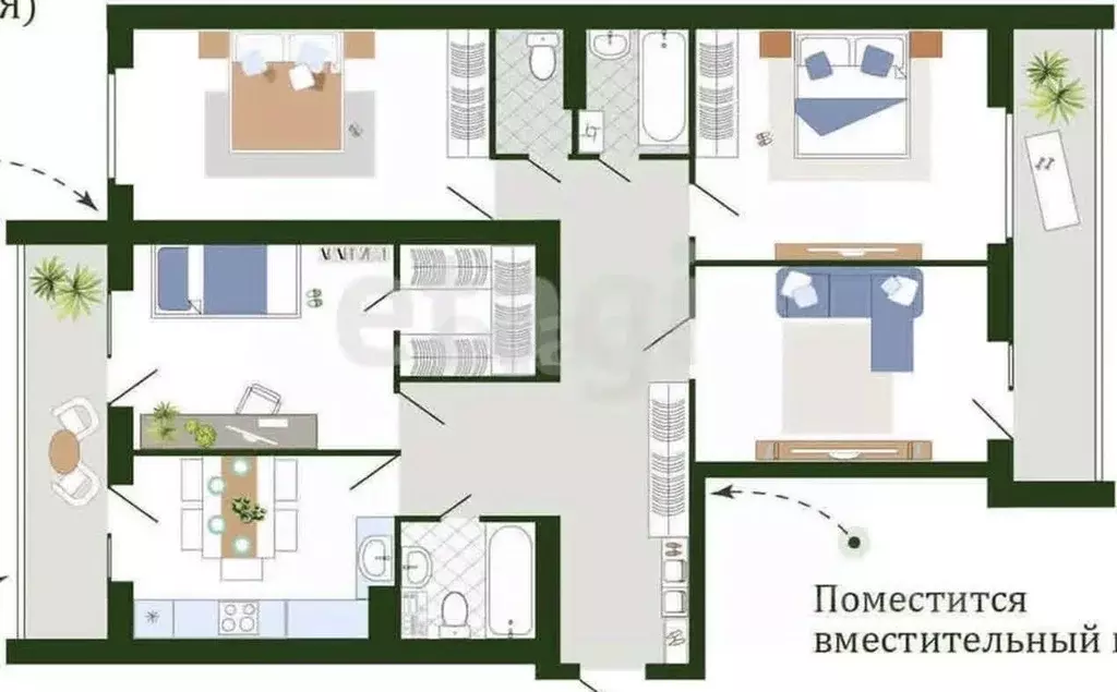 4-к кв. Смоленская область, Смоленский муниципальный округ, д. Ясенная ... - Фото 1