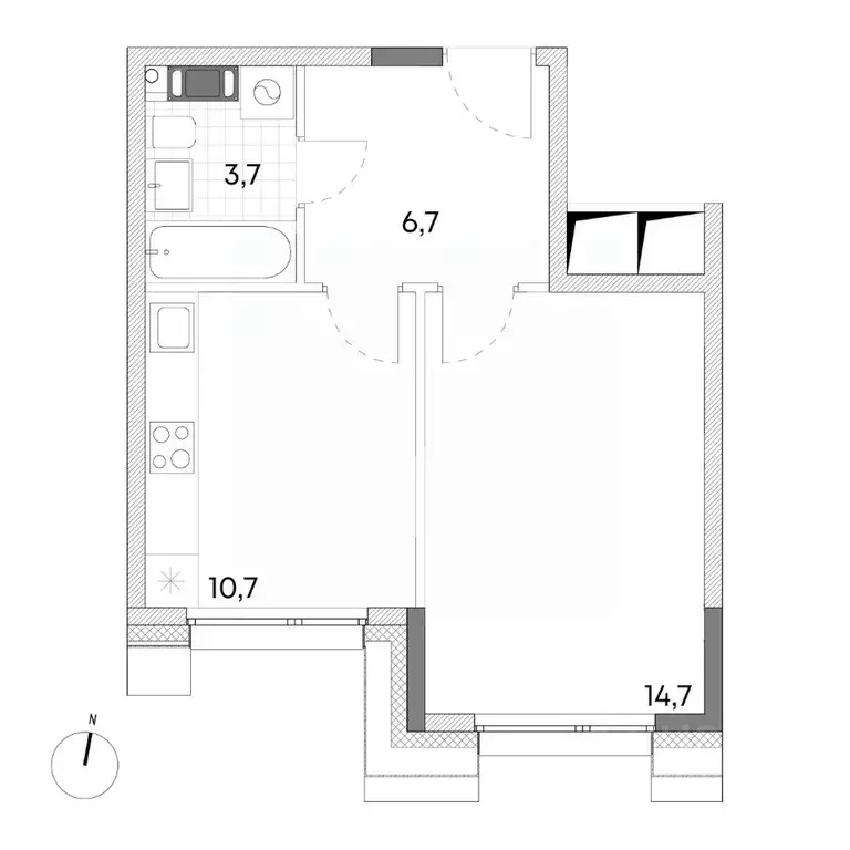 1-к кв. Москва, Москва, Зеленоград ул. Александровка, 6 (35.8 м) - Фото 1