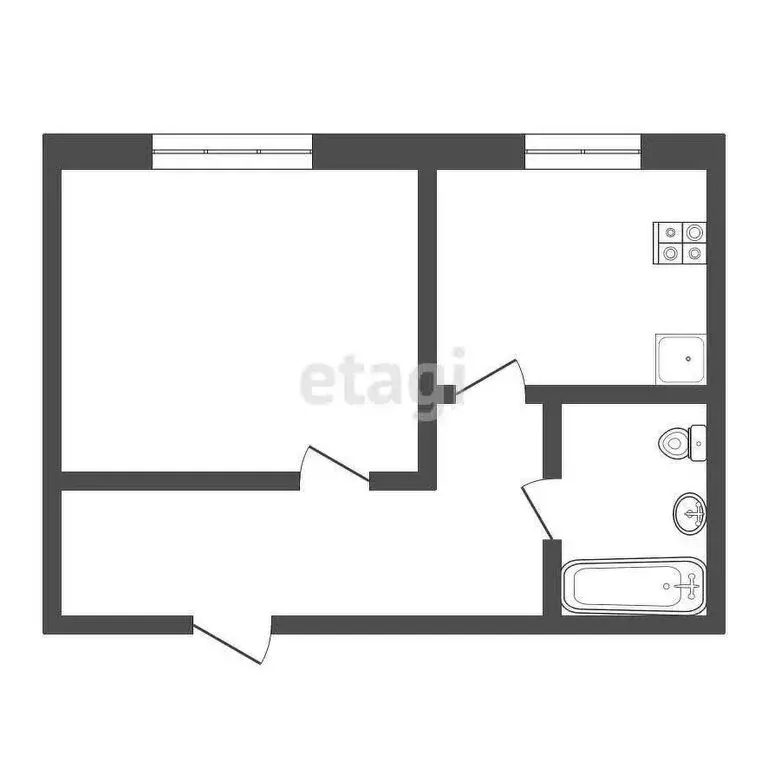 1-комнатная квартира: Ирбит, улица Маршала Жукова, 17/1 (29.7 м) - Фото 0