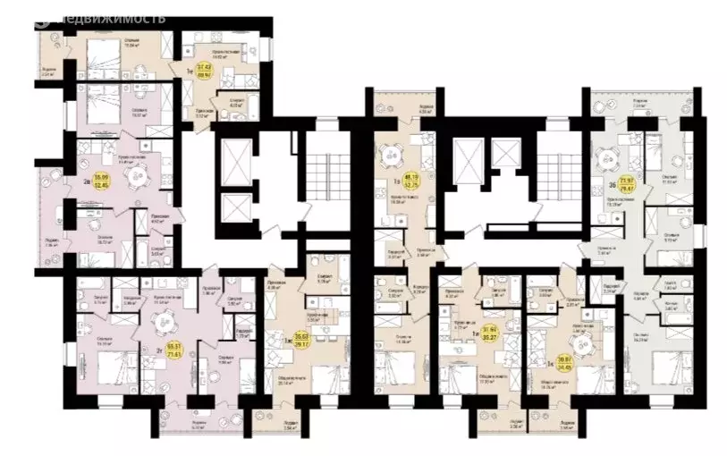 3-комнатная квартира: посёлок городского типа Медведево, микрорайон ... - Фото 1