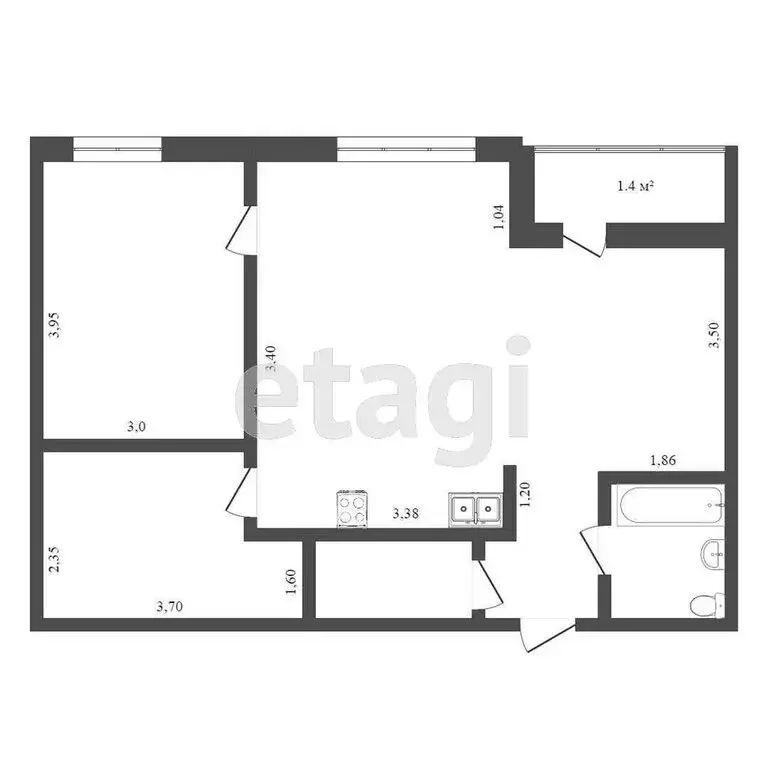 3-комнатная квартира: Омск, улица 5-й Армии, 14 (74.5 м) - Фото 0