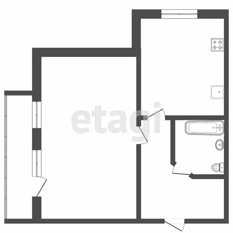 1-комнатная квартира: Тверь, переулок Трудолюбия, 34 (36 м) - Фото 1