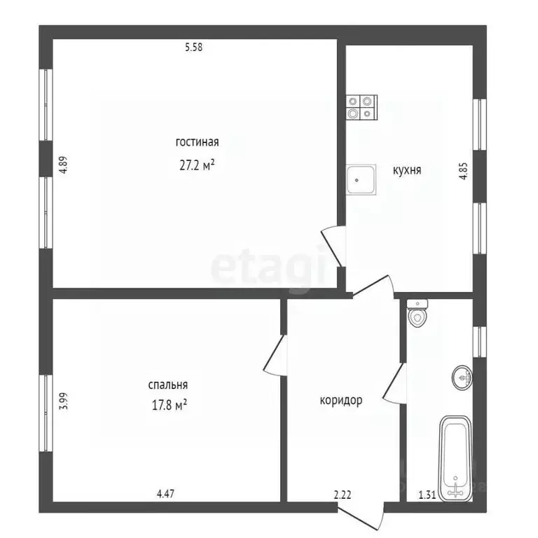 Дом в Владимирская область, Муром с. Борисоглеб, ул. Зеленая, 23 (75 ... - Фото 1