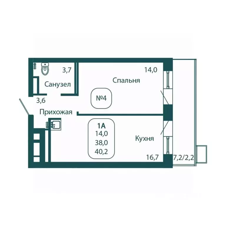1-к кв. Московская область, Солнечногорск городской округ, Андреевка ... - Фото 1