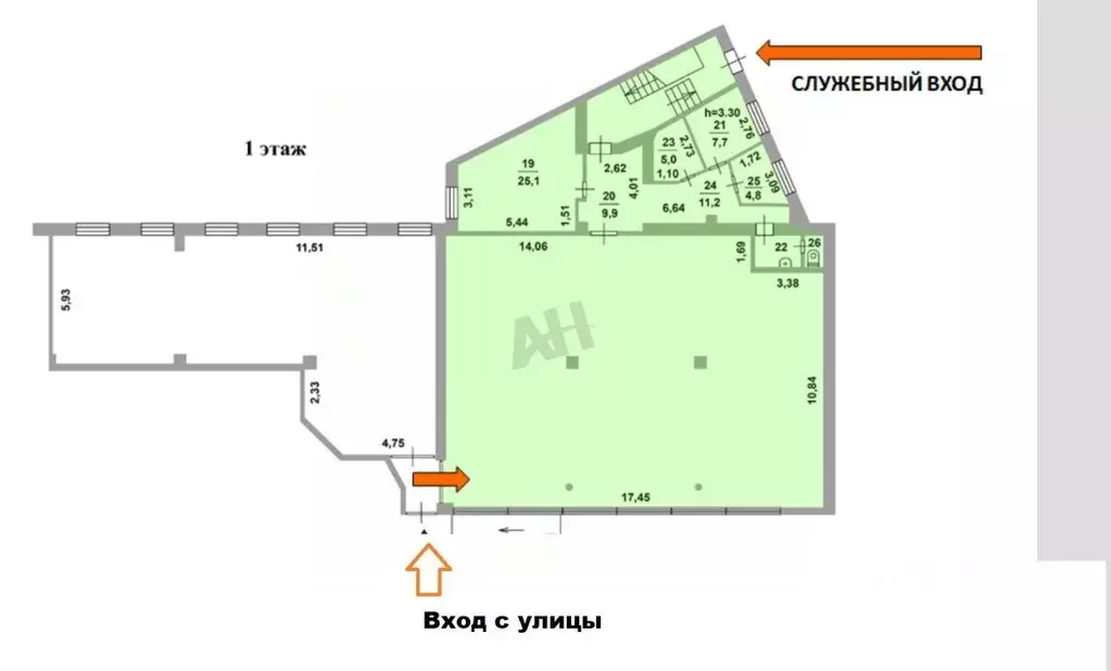 Помещение свободного назначения в Москва Волгоградский просп., 9С1 ... - Фото 2