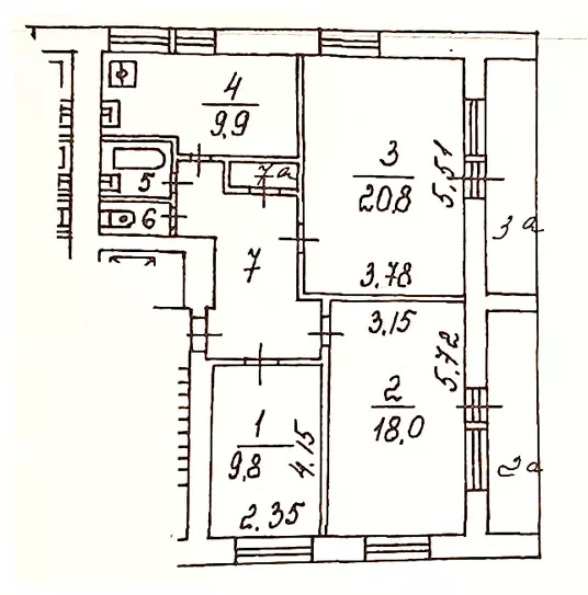 Продается 3-комнатная квартира - Фото 0