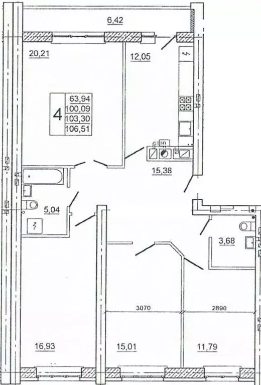 4-к кв. Смоленская область, Смоленск ул. Крупской, 54Б (107.4 м) - Фото 0