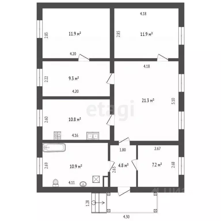 Дом в Ставропольский край, Предгорный муниципальный округ, с. Винсады ... - Фото 2