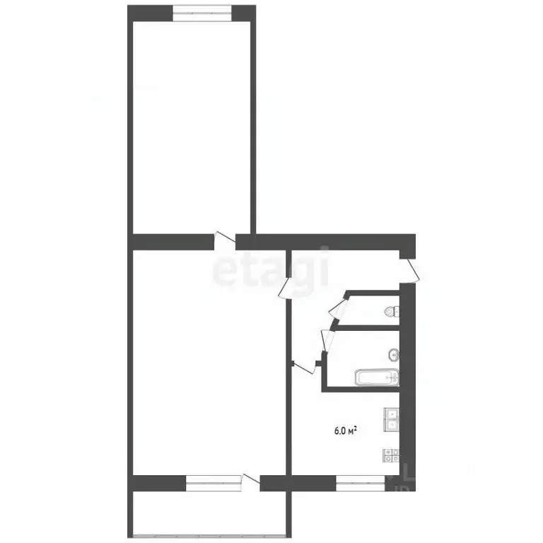 2-к кв. Ростовская область, Таганрог ул. Свободы, 36-1 (45.0 м) - Фото 2