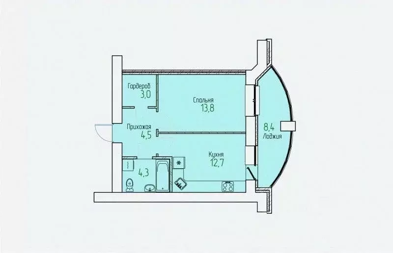1-к кв. Кировская область, Киров Завода ОЦМ мкр,  (42.9 м) - Фото 0