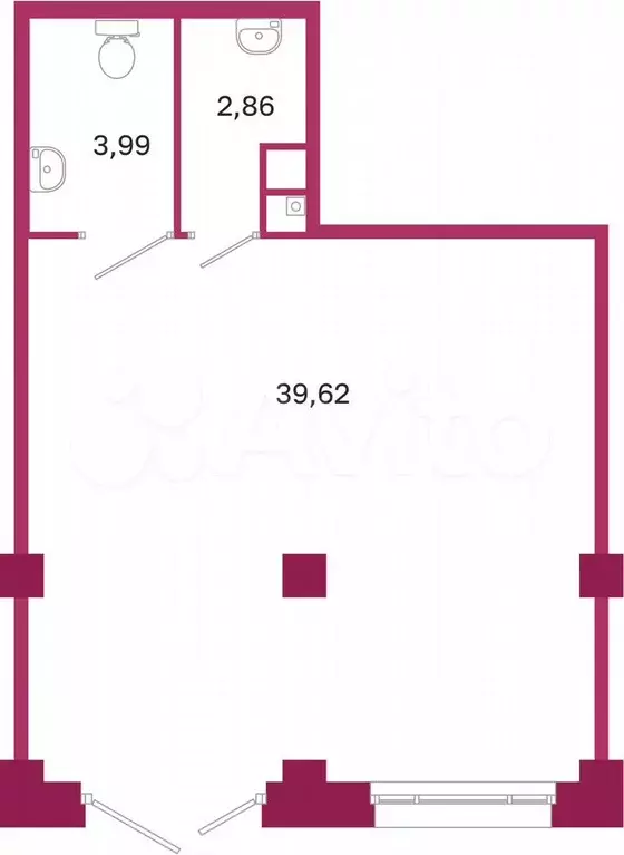Продам помещение свободного назначения, 46.47 м - Фото 0