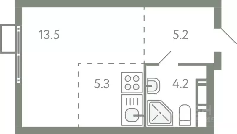 Студия Московская область, Ленинский городской округ, Молоково пгт ... - Фото 1