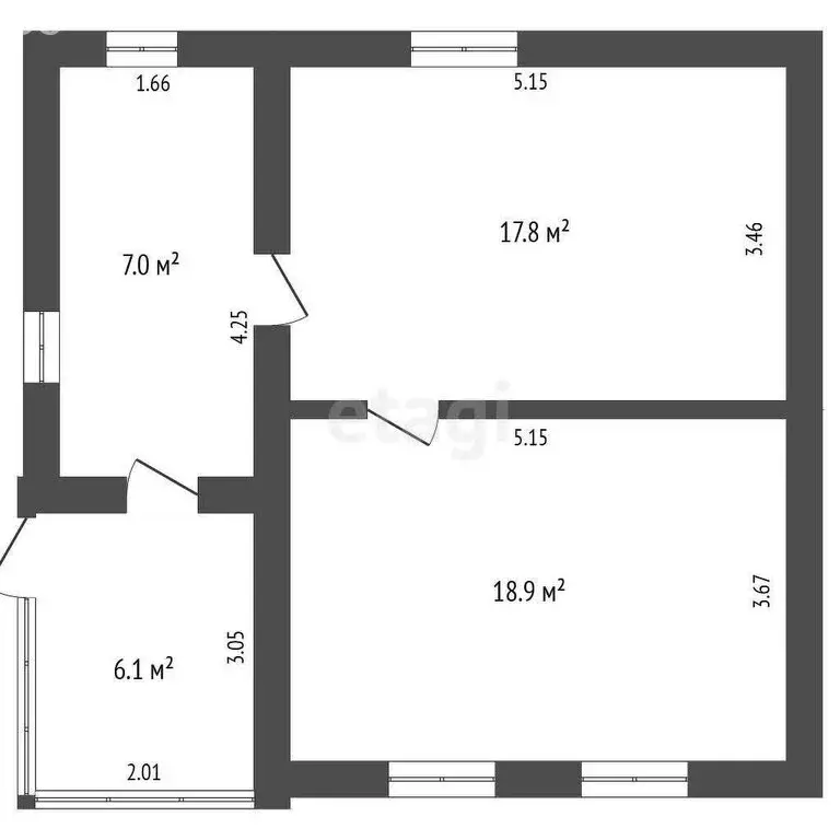 Дом в Льговское, улица Мичурина, 96 (55.7 м) - Фото 1