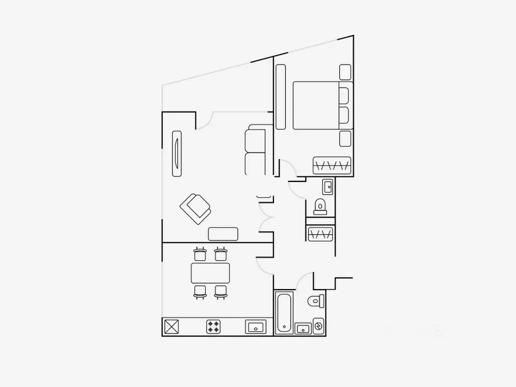 2-к кв. Москва Автозаводская ул., 23Бк2 (64.0 м) - Фото 1