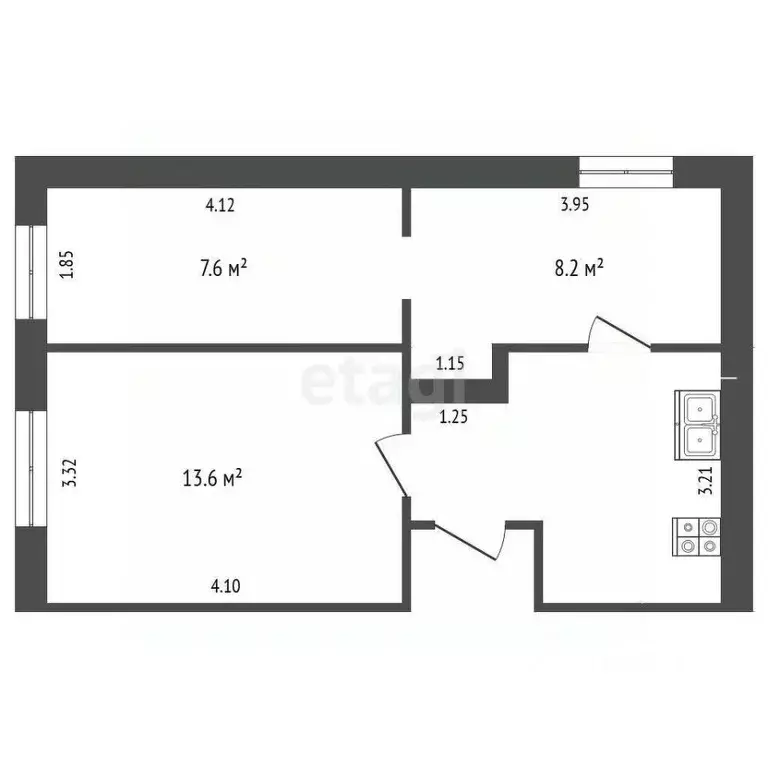Комната Самарская область, Самара Некрасовская ул., 42 (44.0 м) - Фото 1