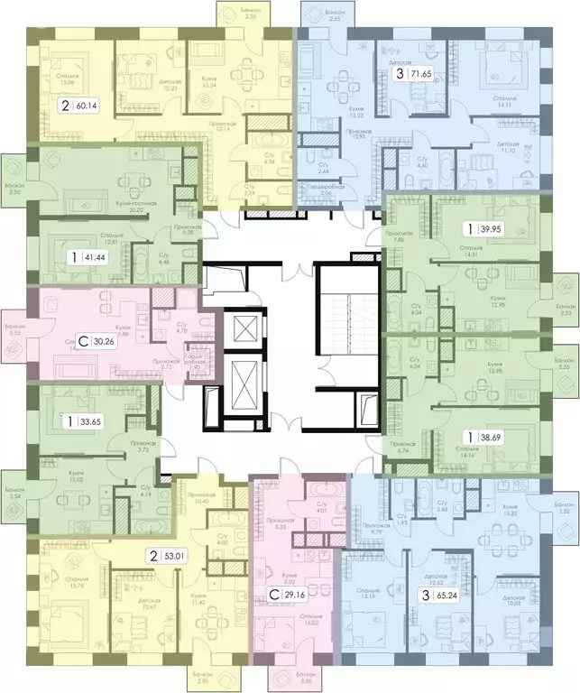 3-комнатная квартира: Нижний Новгород, 15-й квартал Канавинского ... - Фото 2