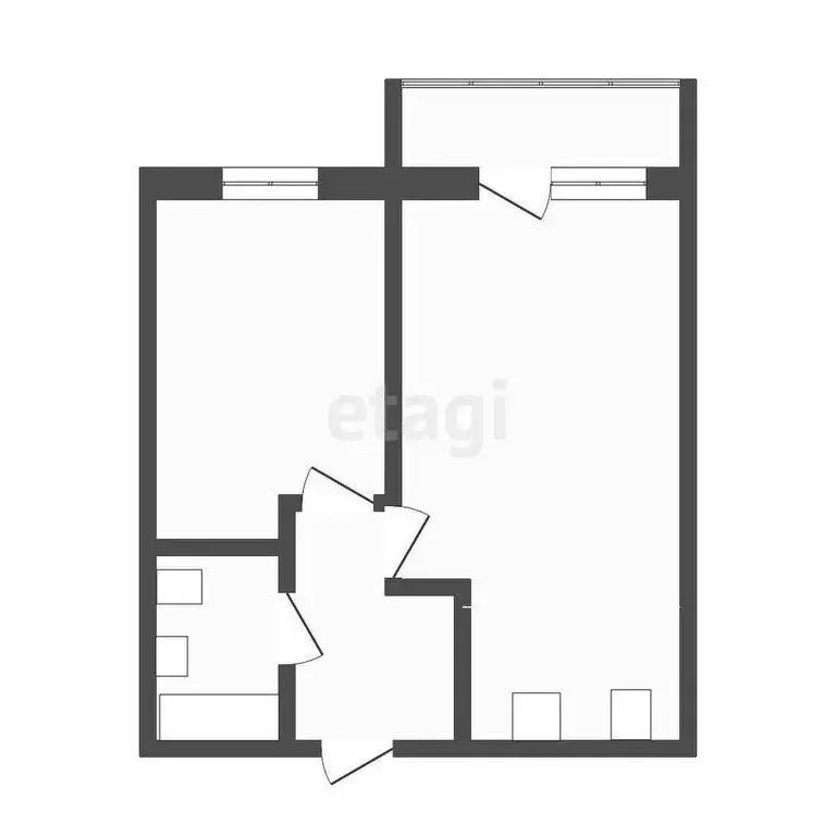 1-комнатная квартира: Улан-Удэ, Современная улица, 6 (33 м) - Фото 1