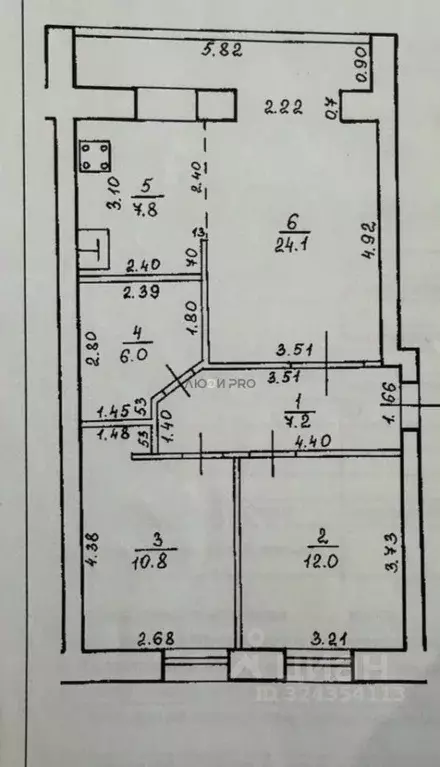 3-к кв. Башкортостан, Уфа ул. Шота Руставели, 37/1 (67.9 м) - Фото 1