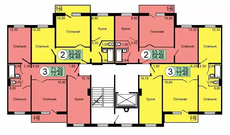 2-комнатная квартира: Сосновоборск, Весенняя улица, 30 (53 м) - Фото 1