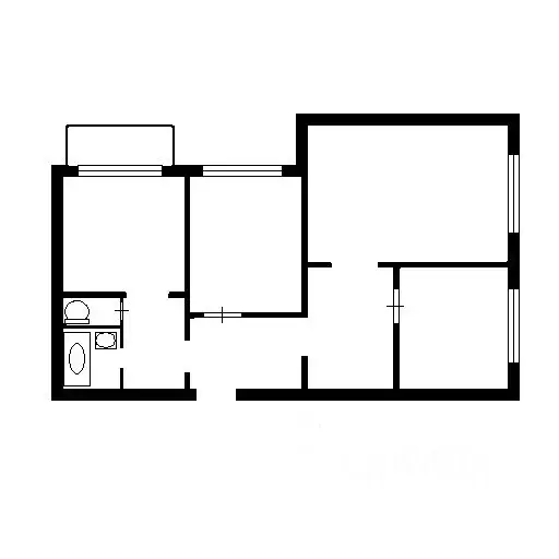 3-к кв. Москва Рублевское ш., 20К3 (77.3 м) - Фото 1