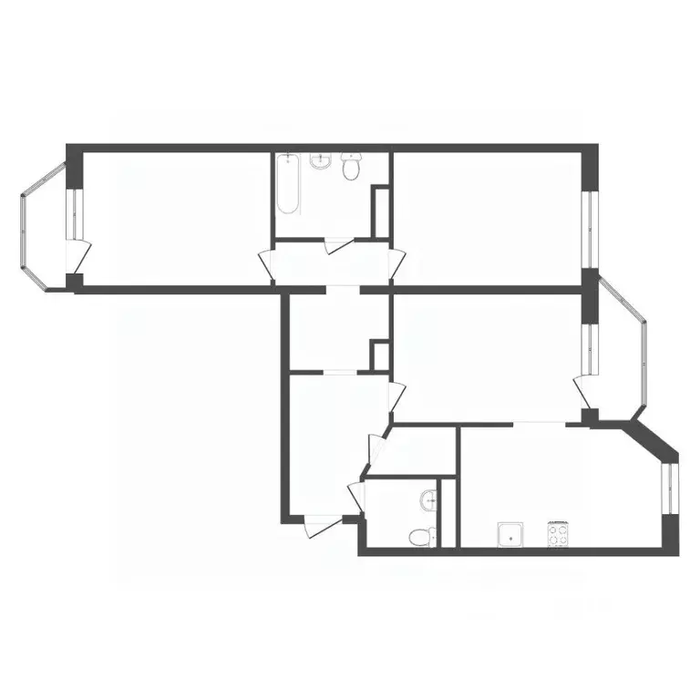 3-к кв. Тюменская область, Тюмень проезд Ямбургский, 3 (95.0 м) - Фото 1