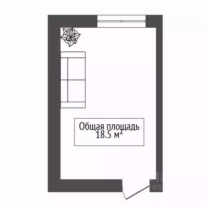 Комната Новосибирская область, Новосибирск ул. Петухова, 53 (18.5 м) - Фото 2
