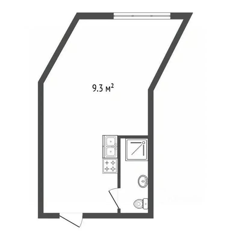 Студия Санкт-Петербург Курляндская ул., 49Б (10.0 м) - Фото 2