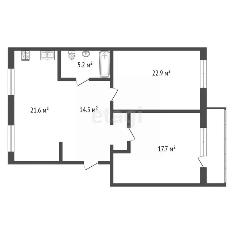3-к кв. Мордовия, Саранск ул. Комарова, 13к2 (81.9 м) - Фото 2