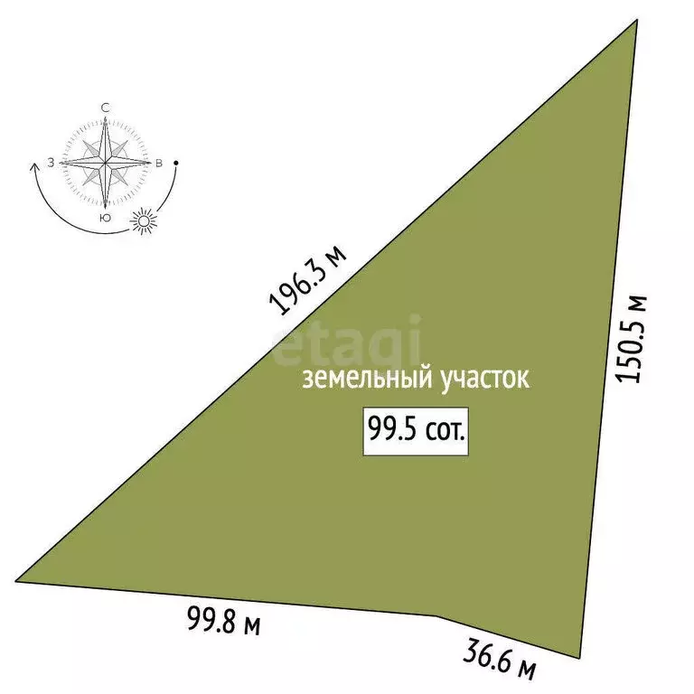 Участок в Бахчисарай, Водохранилищная улица (99.52 м) - Фото 0