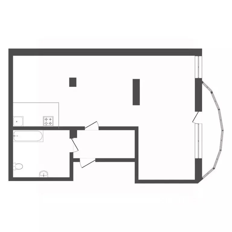 2-к кв. Тюменская область, Тюмень ул. Федюнинского, 62к2 (64.0 м) - Фото 2