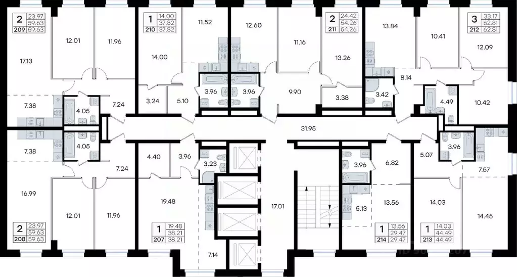 Студия Приморский край, Владивосток ул. Тухачевского, 80 (38.21 м) - Фото 1