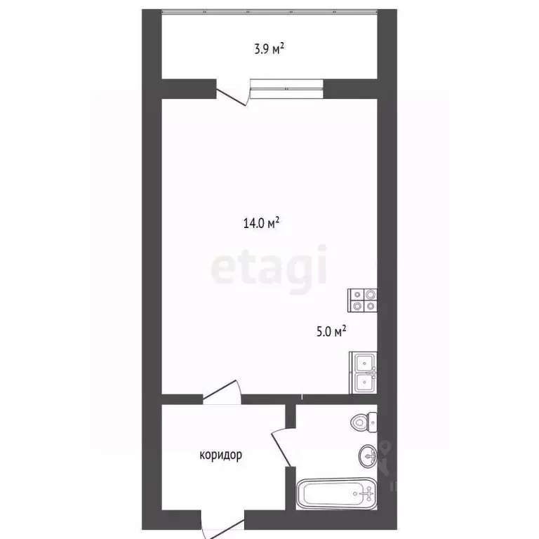 Студия Ханты-Мансийский АО, Сургут ул. Александра Усольцева, 30 (28.7 ... - Фото 2