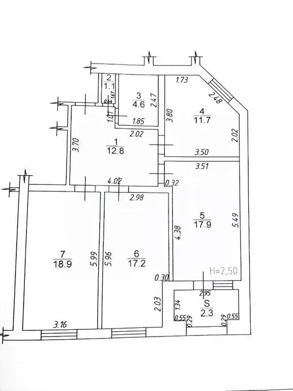 3-к кв. Краснодарский край, Анапа бул. Евскина, 5к2 (86.5 м) - Фото 2