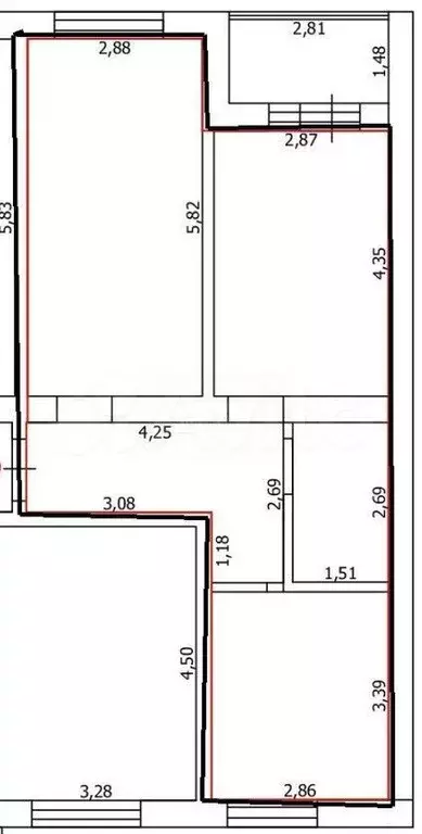 2-к. квартира, 50 м, 2/3 эт. - Фото 0