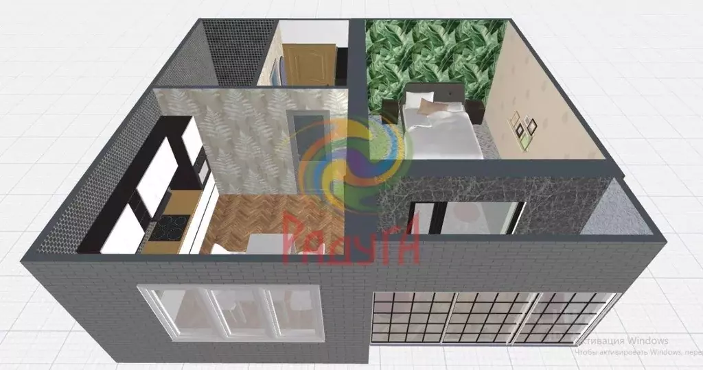 1-к кв. Ивановская область, Иваново пер. Белинского, 6 (42.79 м) - Фото 2