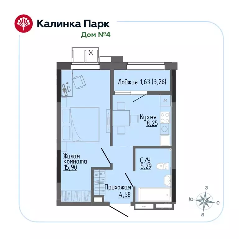 1-к кв. Удмуртия, Ижевск Восток-3 МОТ СНТ, 90 (35.01 м) - Фото 1