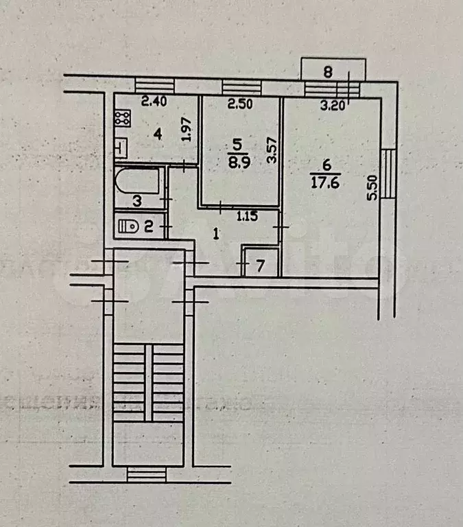 2-к. квартира, 40 м, 2/2 эт. - Фото 0