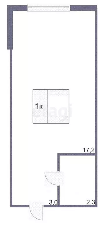 Студия Кемеровская область, Кемерово бул. Строителей, 19 (24.0 м) - Фото 2