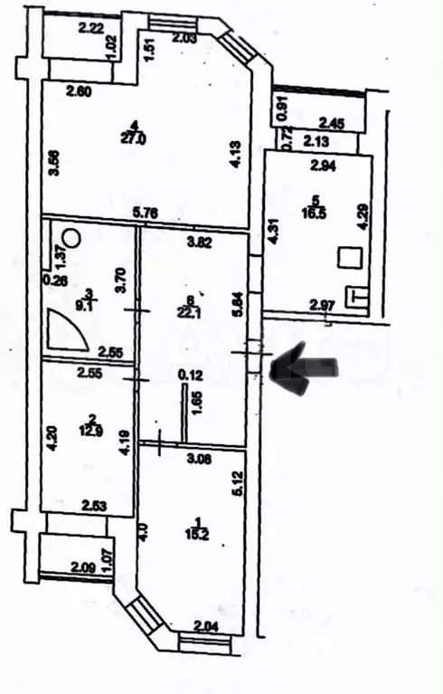 3-к. квартира, 102,8 м, 3/10 эт. - Фото 0