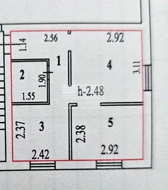 2-к кв. Иркутская область, Иркутск ул. Баррикад, 54З (30.8 м) - Фото 1