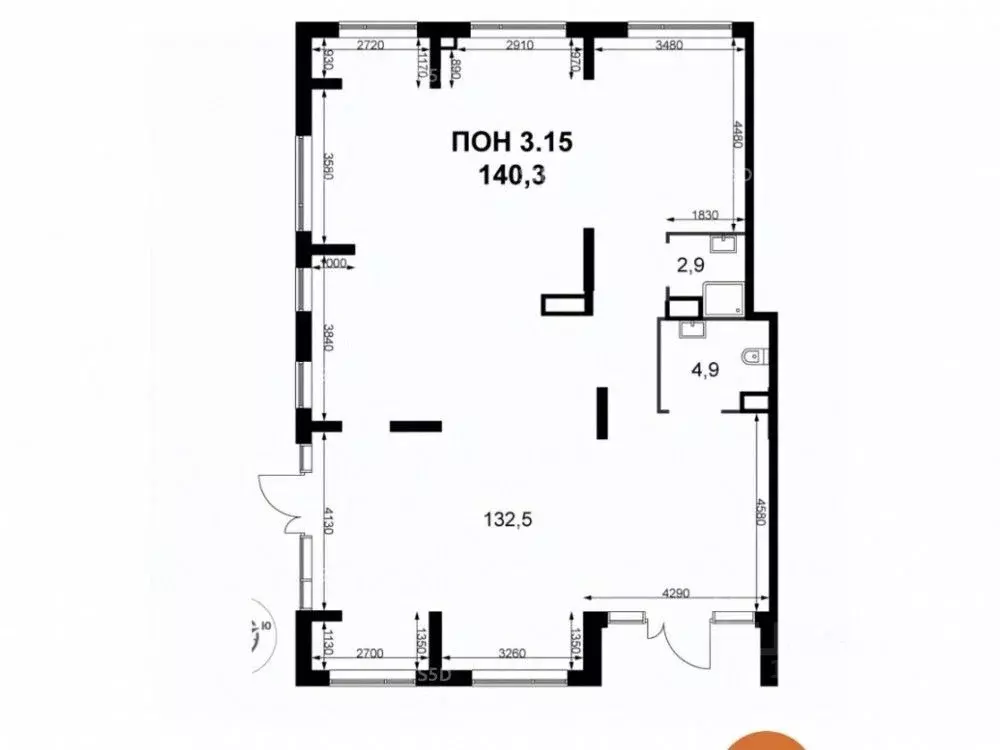 Торговая площадь в Московская область, Химки Клязьма-Старбеево мкр, ... - Фото 2