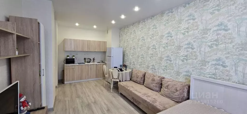 Студия Тюменская область, Тюмень ул. Газовиков, 73к1 (29.0 м) - Фото 1