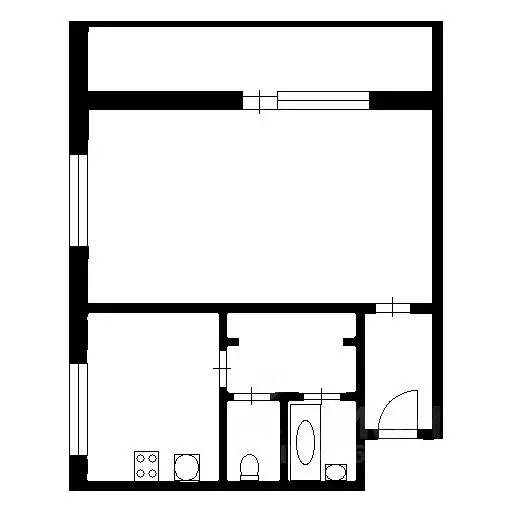 1-к кв. Севастополь ул. Хрусталева, 39 (30.0 м) - Фото 2