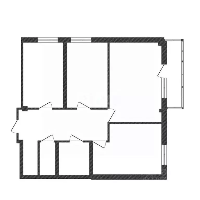 3-к кв. Иркутская область, Иркутск ул. Семена Лагоды, 4/1 (70.0 м) - Фото 2