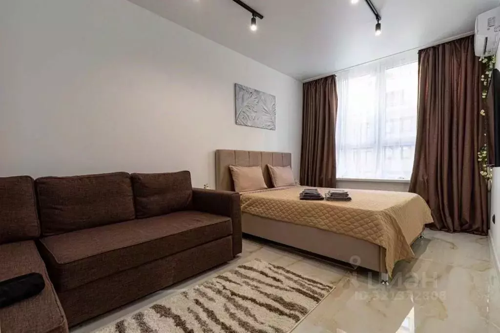 1-к кв. Краснодарский край, Краснодар Догма Парк мкр, ул. Марины ... - Фото 0