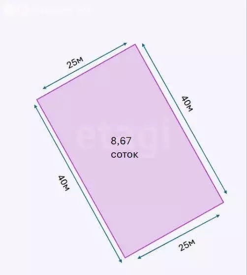 Участок в посёлок Садовый, Речная улица (8.67 м) - Фото 2