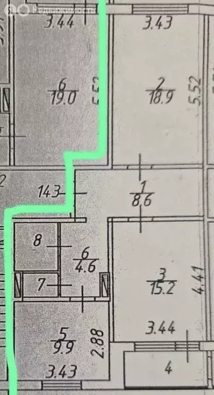 2-комнатная квартира: Московская область, городской округ Домодедово, ... - Фото 1